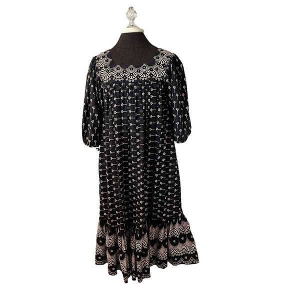 Romona Rull Dresses & Skirts - Vintage Romona Rull Collectible Cotton Muumuu Dress Blue Beige S/M